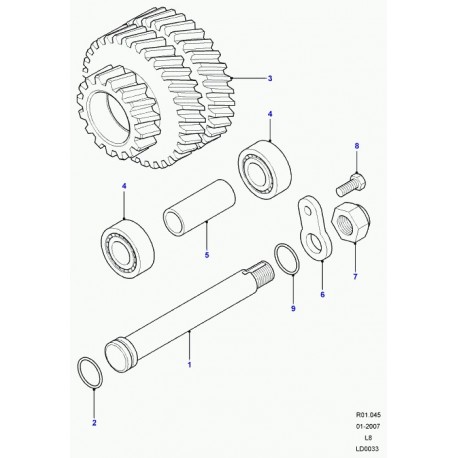 Land rover plate-transfer box Defender 90, 110, 130 (LR044089)