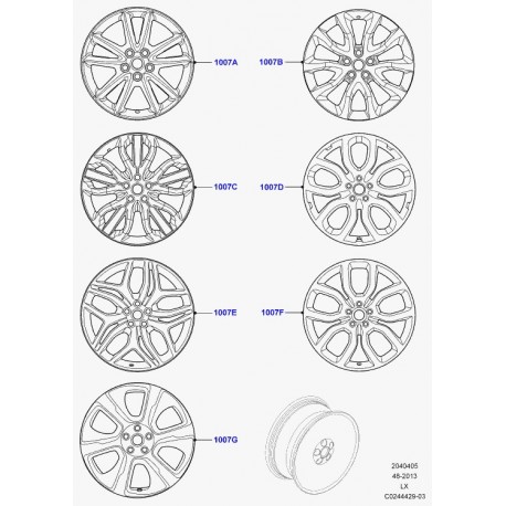 Land rover elge leichtetall Range Sport (LR044840)