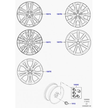 Land rover elge leichtetall Range Sport (LR044848)