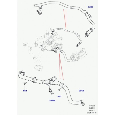 Land rover hook-headrest Range Sport (LR045805)