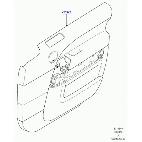 Land rover panneau de garnissage de porte Range Sport (LR047097)