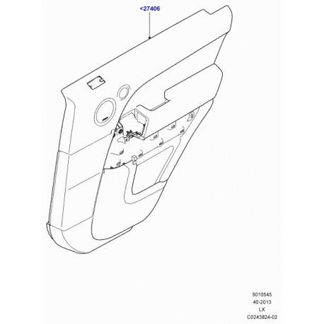 Land rover panneau de garnissage de porte Range Sport (LR047098)