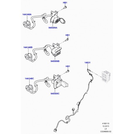 Land rover support prise de courant Range Sport (LR048203)