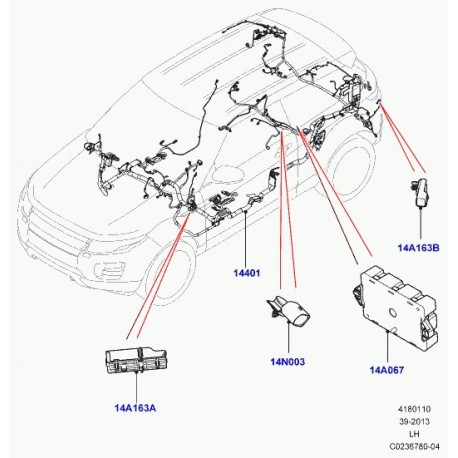 Land rover obturateur Evoque (LR048839)