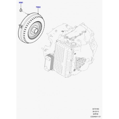 Land rover ecrou Evoque (LR049435)