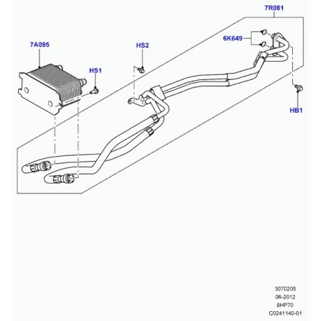 Land rover joint torique Range L405,  Sport (LR049457)