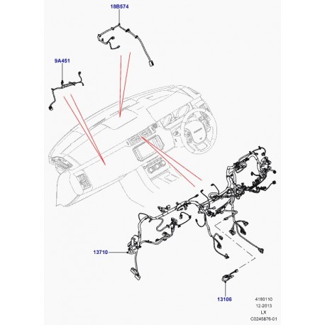 Land rover cable de liaison Range L405,  Sport (LR050091)