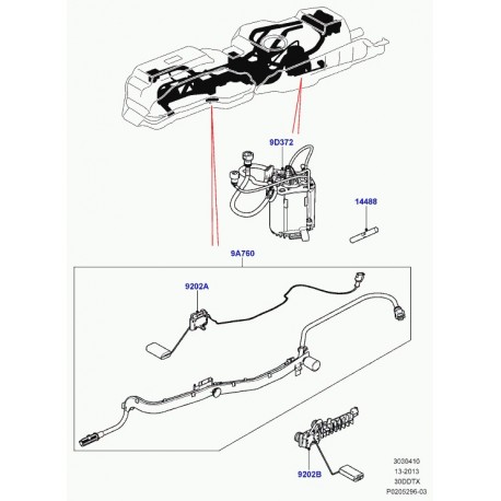 Land rover connecteur de fils Discovery 3, Range L322, Sport (LR050538)