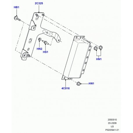 Land rover support unite electrique Discovery 3 (LR050919)