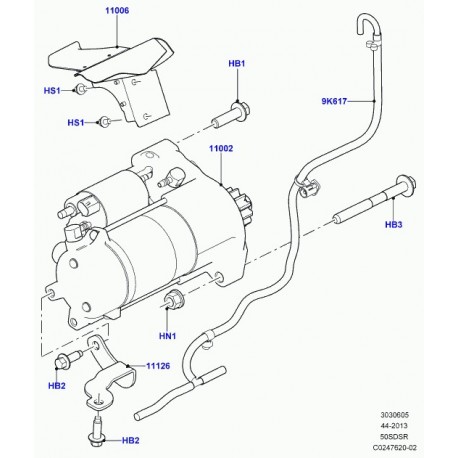 Land rover boulon Range Sport (LR050974)