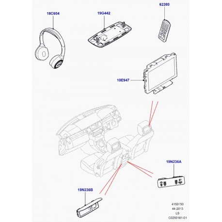 Land rover prise interface systeme audio Discovery 3 (LR051020)