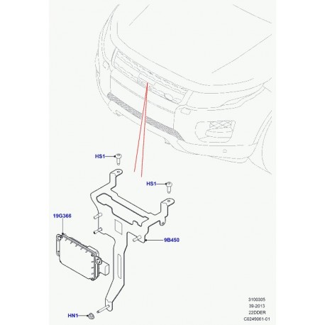 Land rover senseur Evoque et Range L405,  Sport (LR052030)