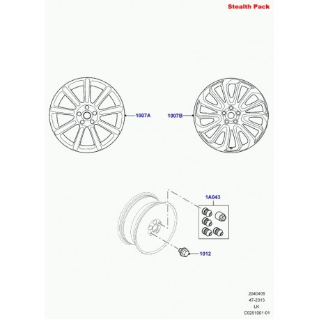 Land rover elge leichtetall Range L405 (LR052963)