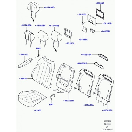 Land rover moulure support ecran Range L405,  Sport (LR053200)