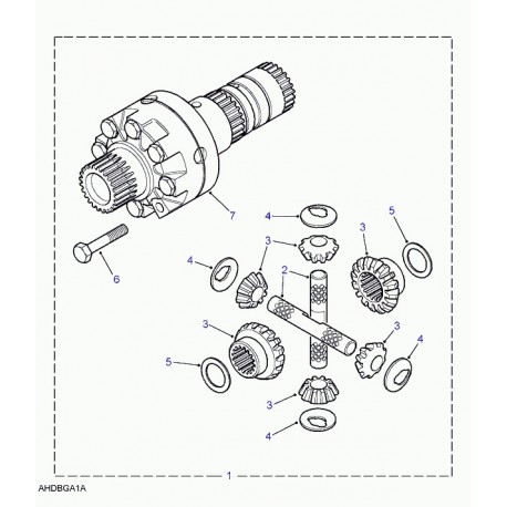 Land rover differentiel Defender 90, 110, 130 (LR055682)