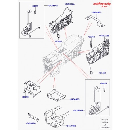 Land rover moteur table Range L405 (LR056108)