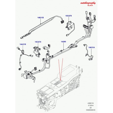 Land rover moteur table Range L405 (LR057120)