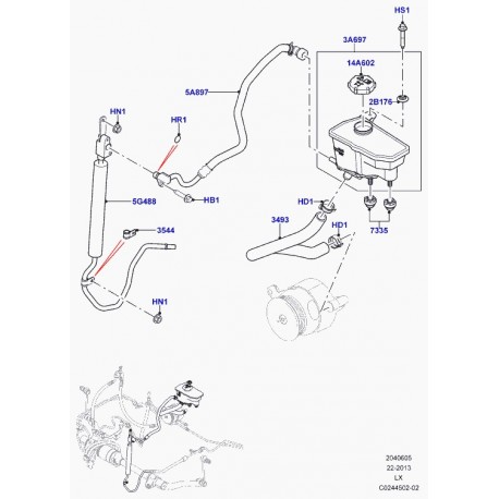 Land rover refroidssr-barre stabilisat. active Range Sport (LR062128)