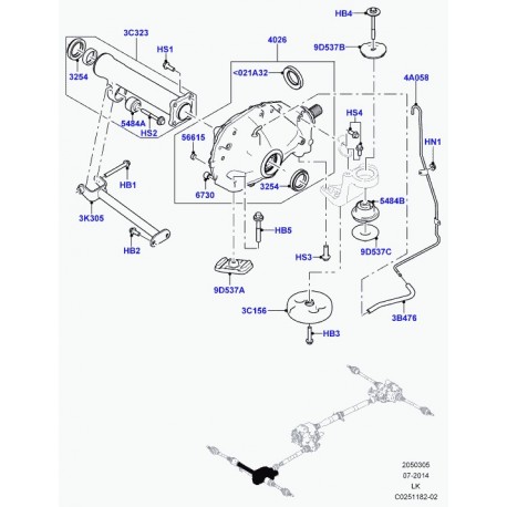 Land rover amortisseur masse amortissante Range L405,  Sport (LR062296)