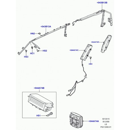 Land rover airbag lateral Discovery 3 (LR062411)