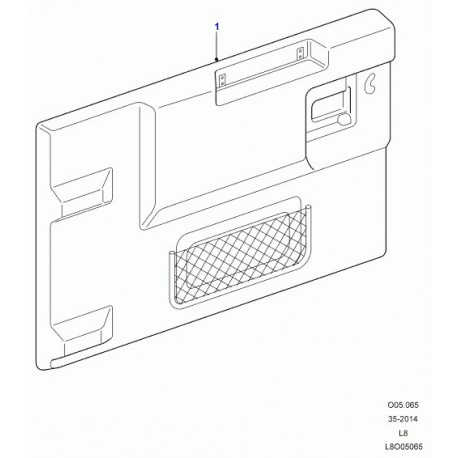 Land rover panneau de garnissage de porte Defender 90, 110, 130 (LR065416)