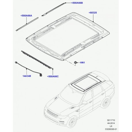 Land rover cablage pavillon Range L405,  Sport (LR067244)