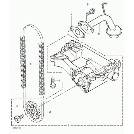 Land rover tuyau retour d'huile Freelander 1 (LSP100860L)