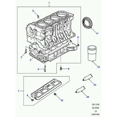 Land rover adhesif Freelander 1 (LUA000050L)