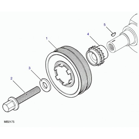 Land rover rondelle Freelander 1 (LYP101550L)