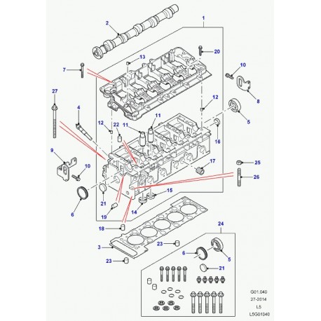 Land rover rivet Discovery 2 (LYQ100040)