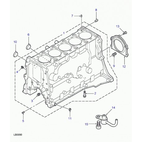 Land rover bouchon Discovery 2 (LYQ100080L)