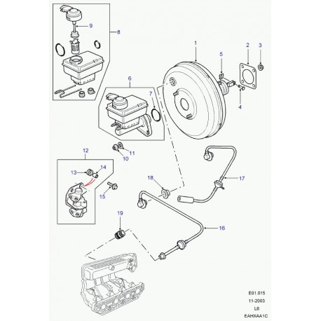 Land rover piece intercalaire Freelander 1 (LZN100220L)