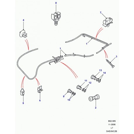 Land rover douille de serrage Range P38 (NTC9823)