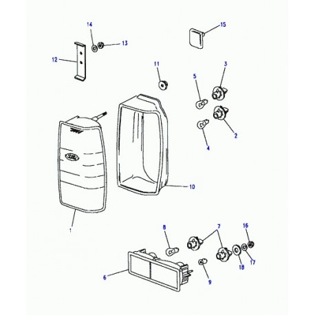 Land rover ecrou a six pans Defender 90, 110, 130,  Discovery 1 et Range P38 (NY105041L)