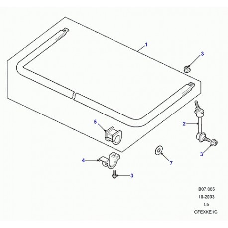 Land rover arceau de securite Discovery 2 (RGB101320)