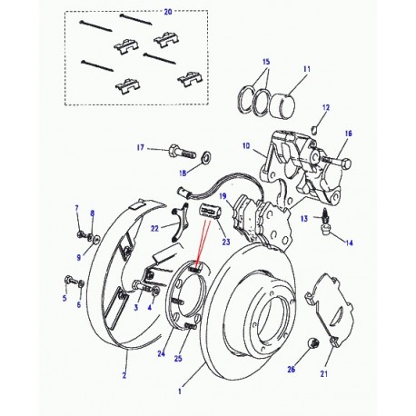 Land rover vis Defender 90, Discovery 1 (RTC1526)