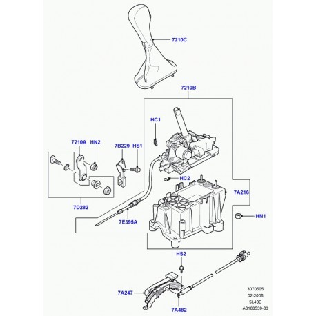 Land rover support Range L322 (UCU500060)