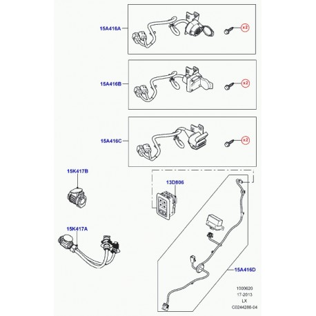 Land rover jeu electrique de barres remorquage Range Sport (VPLWT0114)