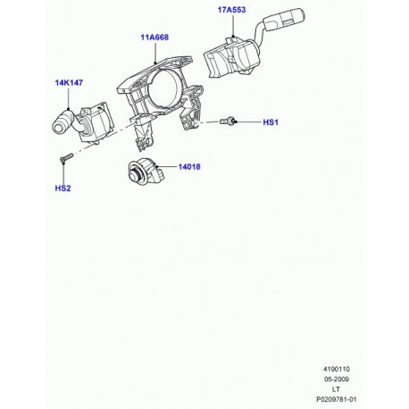 Land rover interrupteur clignotant Discovery 3, Range Sport (XPC500160)