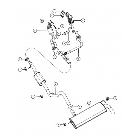 Mopar manchon suspension echap (52085085)