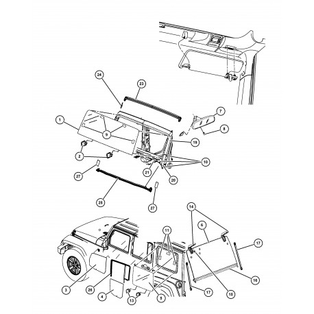 Mopar entretoise (55397216AA)