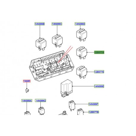 Allmakes 4x4 relais prechauffage suspension pneumatique ABS (YWB101300)