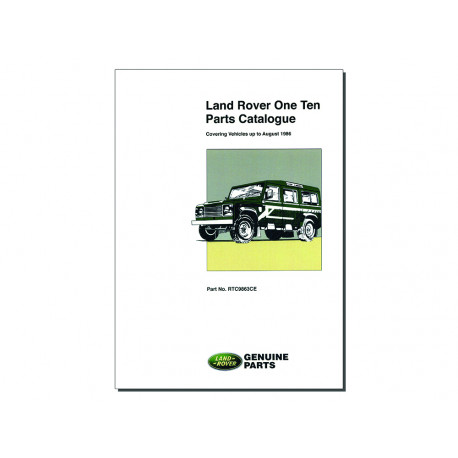 Land rover parts cat def. 110  1986 (RTC9863)