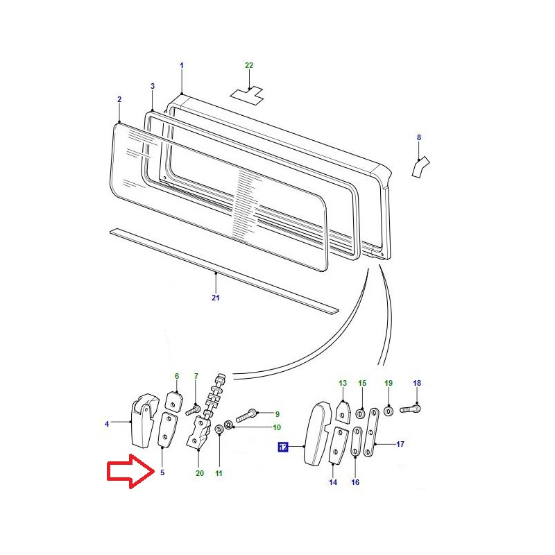 joint inferieur de pare-brise defender 90/110/130