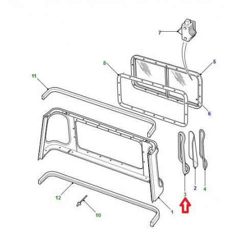 Land rover caoutchouc d'etancheite (330790)