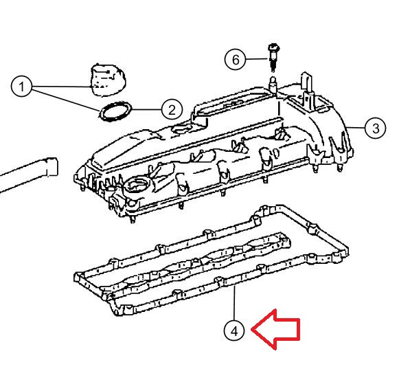 Commander joint cache culbuteur MOPAR (68089272AA) pas cher sur