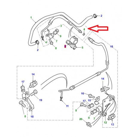 Land rover joint torique 16mm Discovery 3 et Freelander 1 (CDU2327L)