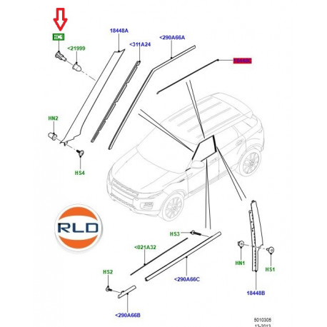 Oem RETENUE DES CLIP (LR033144GB)