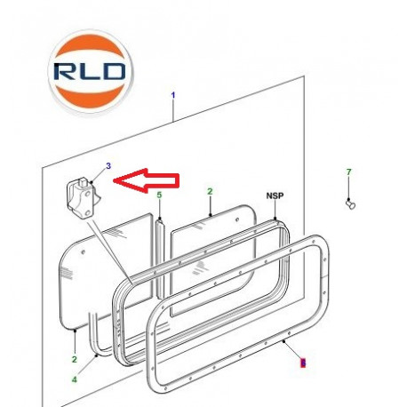 Land rover loquet ouverture droit Defender 110 (MWC7648)