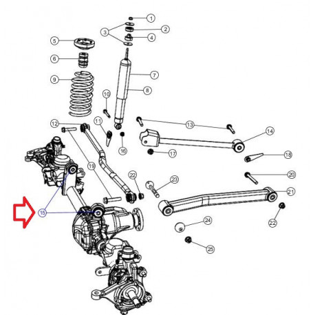 Mopar douille Wrangler JK (52060138AA)